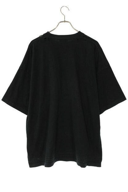 Balenciaga 694576 Tmv88 Metal Logo Paint Crash Finish T-shirt Men 1