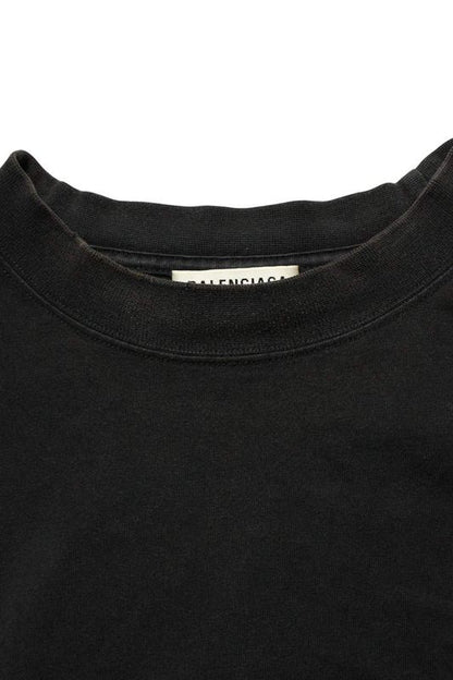 Balenciaga 694576 Tmv88 Metal Logo Paint Crash Finish T-shirt Men 1