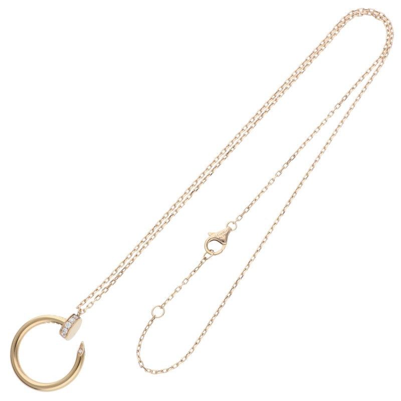 Cartier Juste UN CLOU Neclace 18K Pink Gold Diamond Necklace Men's