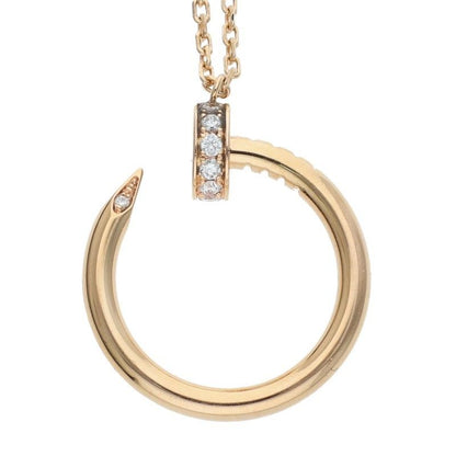 Cartier Juste UN CLOU Neclace 18K Pink Gold Diamond Necklace Men's