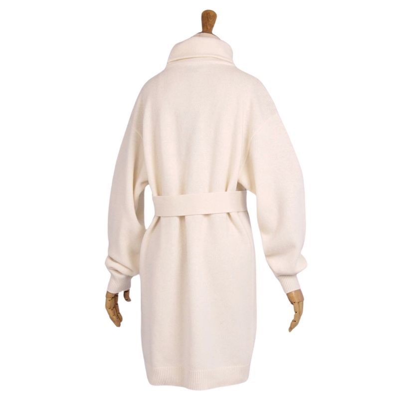 Gucci Dress With Belt Knit High Neck Wool