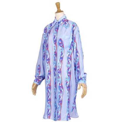 Hermes Shirt Dress Chaine D'ancre Silk Twill