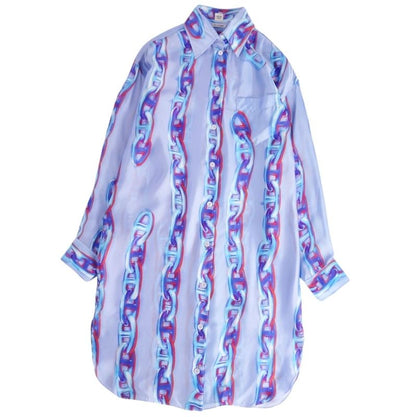 Hermes Shirt Dress Chaine D'ancre Silk Twill