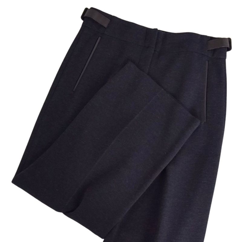 Hermes Pants Wide Pants Knit Wool Cotton La