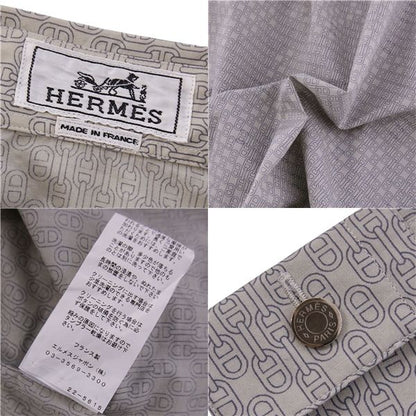 Hermes Shirt Long Sleeve Long Sleeve Serie Button Cotton