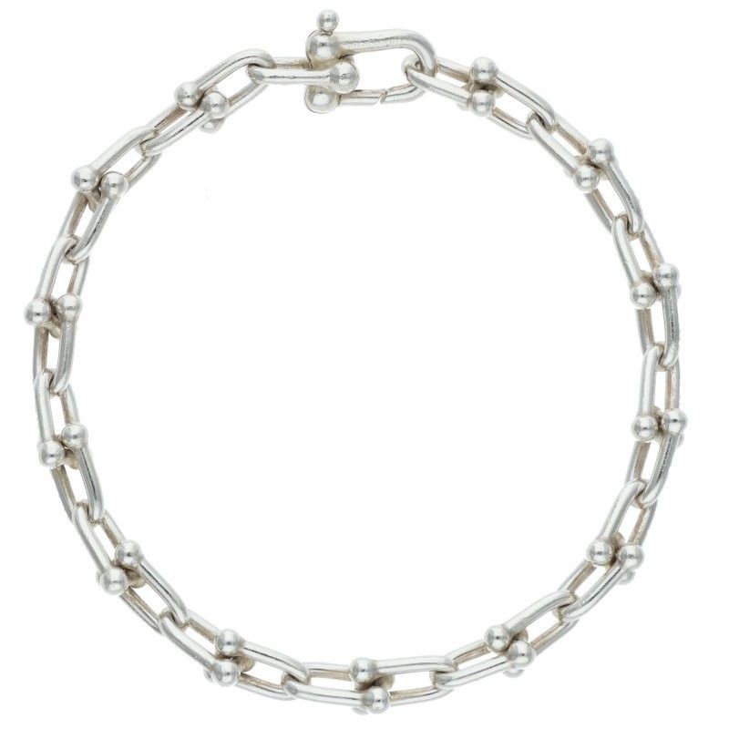 Tiffany & Co Hardwear Hardware Small Link Silver Bracelet Men's L