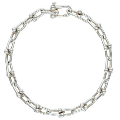 Tiffany & Co Hardwear Hardware Small Link Silver Bracelet Men's L