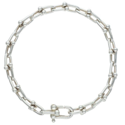 Tiffany & Co Hardwear Hardware Small Link Silver Bracelet Men's L