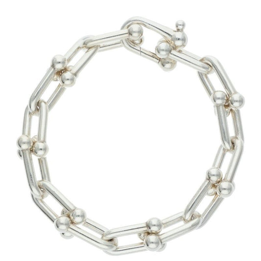 Tiffany & Co Hardwear Hardware Large Link Silver Bracelet Men's XXL