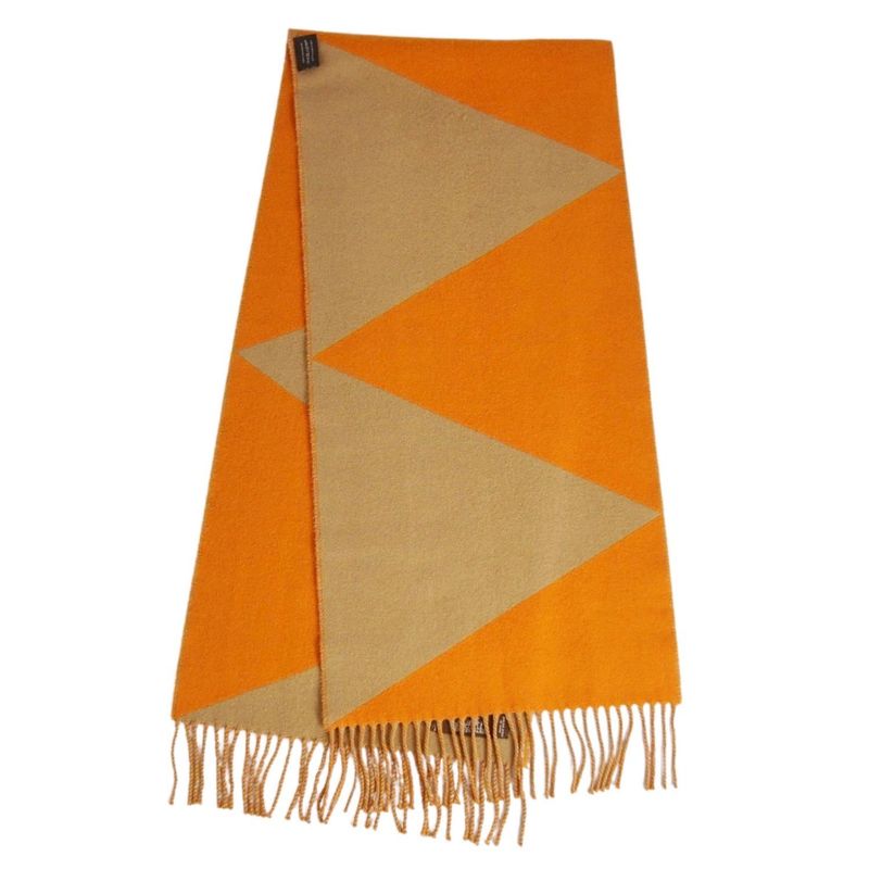 Hermes Scarf Shawl Zigzag 100% Cashmere Le