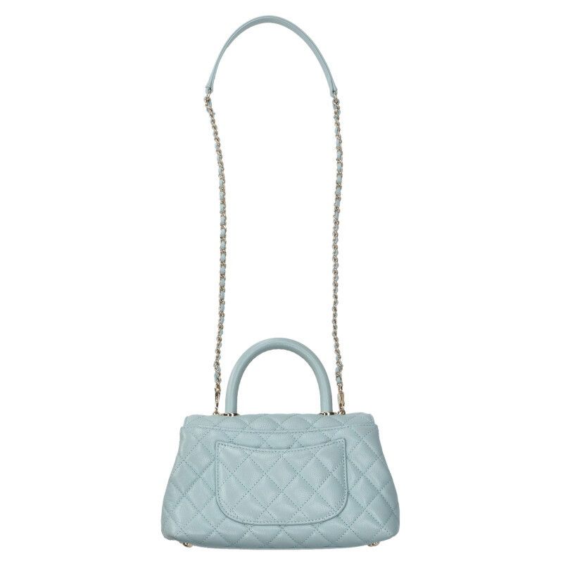 Chanel A92990 Coco Handle Caviar Skin Chain 2WAY Handbag Women 24