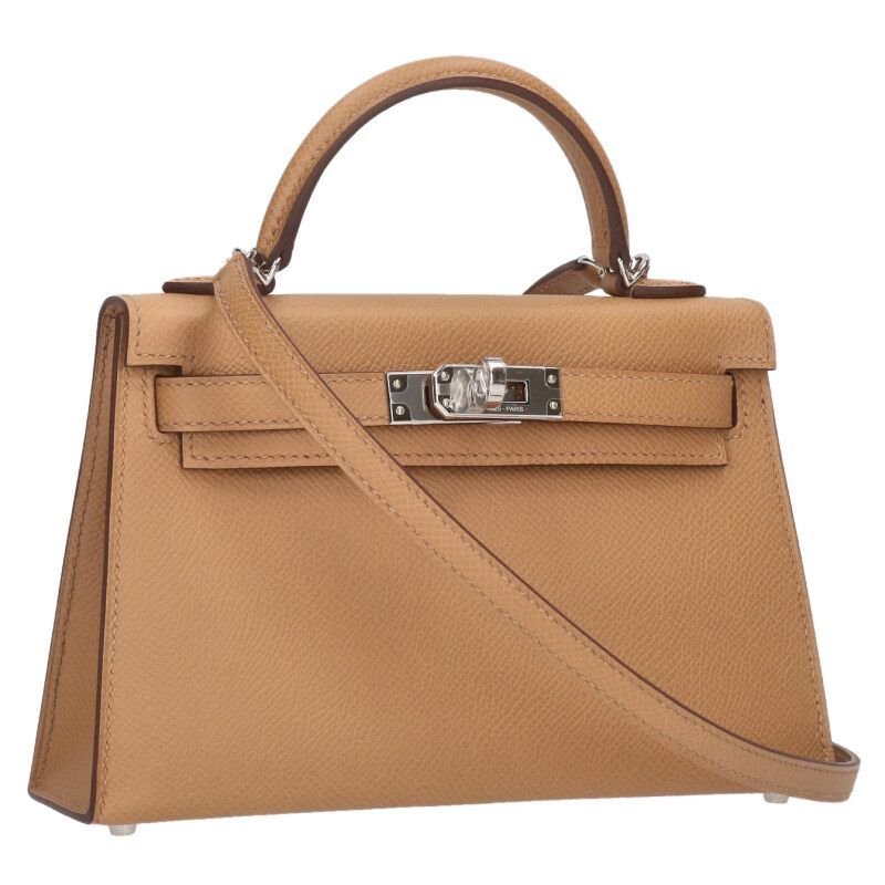 Hermes Mini Kelly 2 Vaux Epson K Engraved Silver Hardware 2wayleather Shoulder