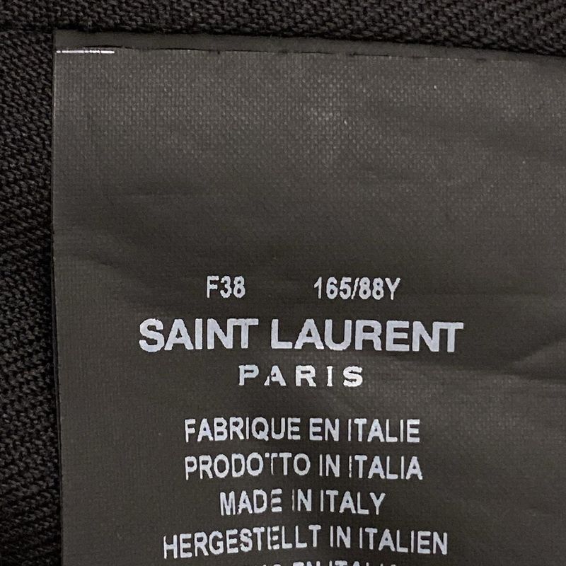 Saint Laurent Paris Trench Coat Size F 38 Women's Double Breasted Belt Trench