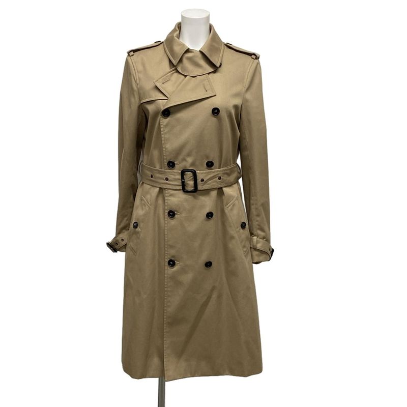 Saint Laurent Paris Trench Coat Size F 38 Women's Double Breasted Belt Trench