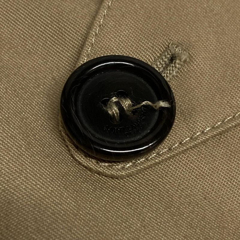 Saint Laurent Paris Trench Coat Size F 38 Women's Double Breasted Belt Trench