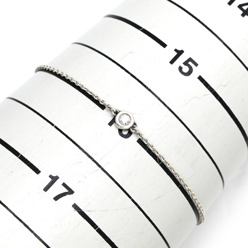 Tiffany & Co Tiffany & Co Bracelet by-the-Yard 1p Diamond Silver 925 Diamond