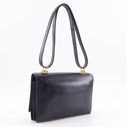 Hermes Box Calf Vintage Leather And Gold Plated Ladies Shoulder Bag