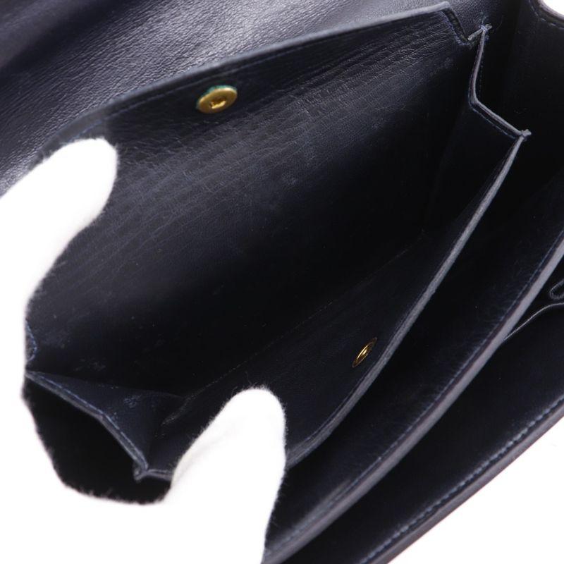 Hermes Box Calf Vintage Leather And Gold Plated Ladies Shoulder Bag