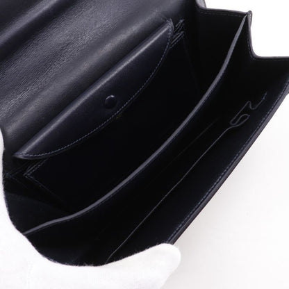 Hermes Box Calf Vintage Leather And Gold Plated Ladies Shoulder Bag