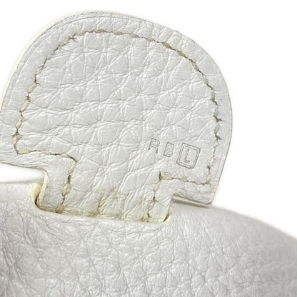 Hermes Shoulder Bag Evelyn Doe GM White Silver Hardware