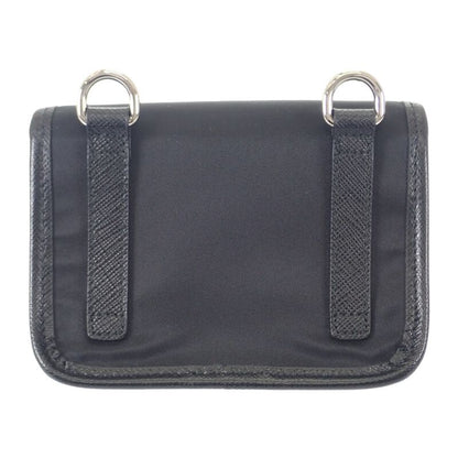 Prada Mini Pouch Re-nylon 2zt0222dmhf0002 Shoulder Bag Saffiano Nylon Black