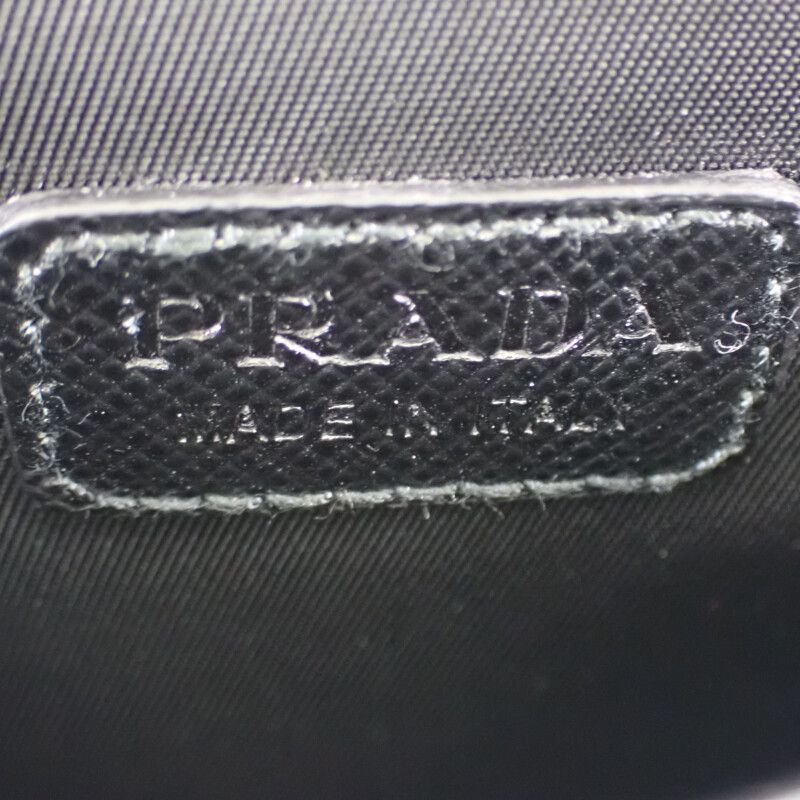 Prada Mini Pouch Re-nylon 2zt0222dmhf0002 Shoulder Bag Saffiano Nylon Black