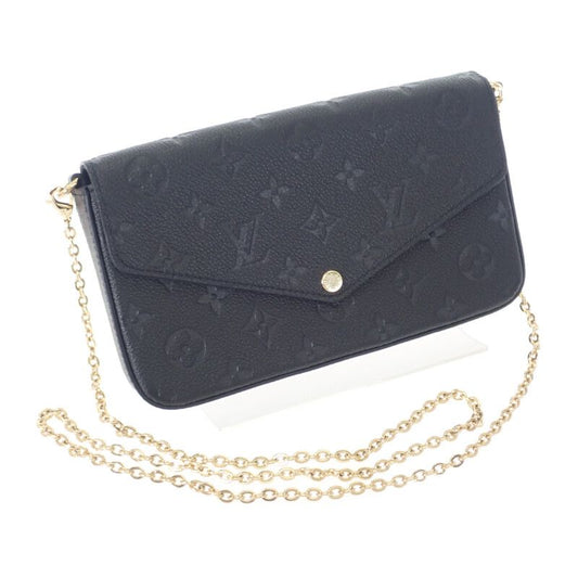 Louis Vuitton Pochette Felicie M82477 Shoulder Bag Monogram Empreinte Black