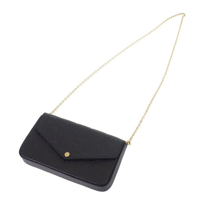 Louis Vuitton Pochette Felicie M82477 Shoulder Bag Monogram Empreinte Black