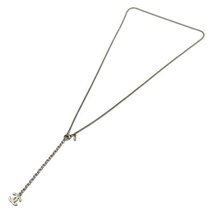 Chanel Necklace Coco Mark Silver