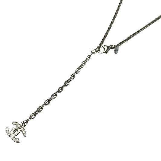 Chanel Necklace Coco Mark Silver