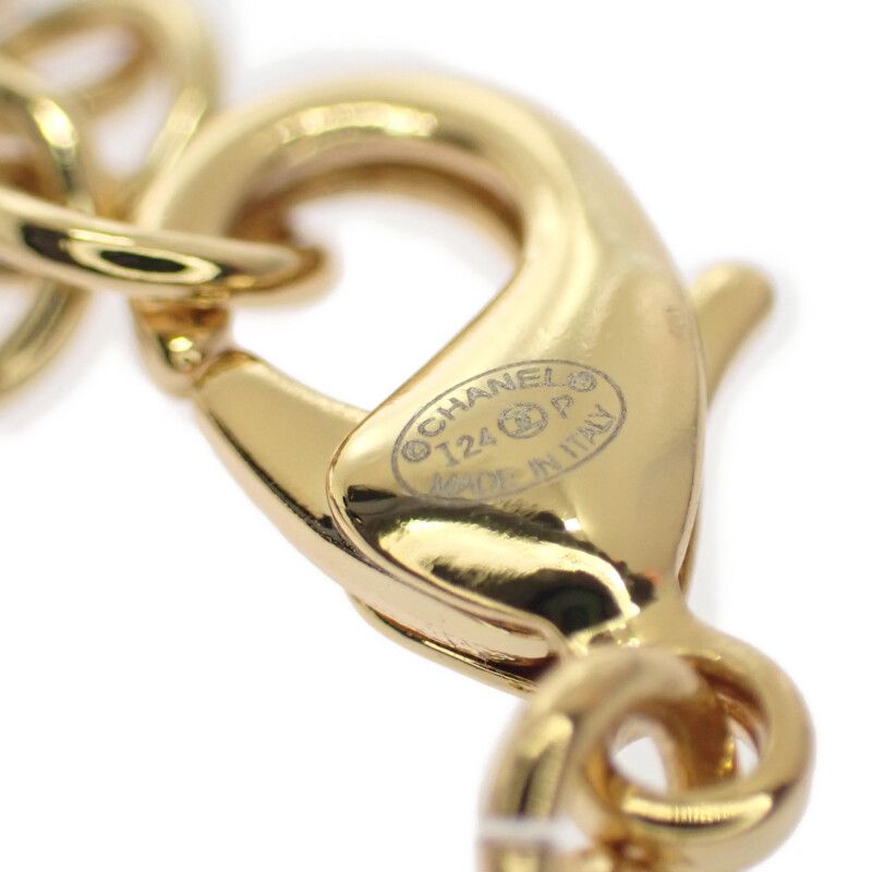 Chanel No.5 Long Necklace Metal Gold Blue Ladies Classy Cute Gift Stylish [A