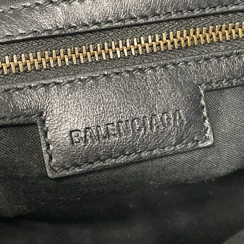 Balenciaga Handbag Le City Small 811442 Black Leather