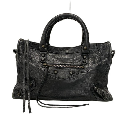 Balenciaga Handbag Le City Small 811442 Black Leather