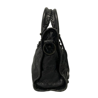 Balenciaga Handbag Le City Small 811442 Black Leather