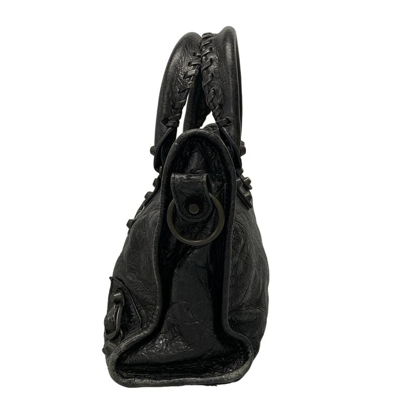 Balenciaga Handbag Le City Small 811442 Black Leather