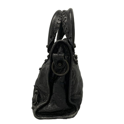 Balenciaga Handbag Le City Small 811442 Black Leather