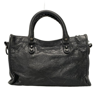 Balenciaga Handbag Le City Small 811442 Black Leather