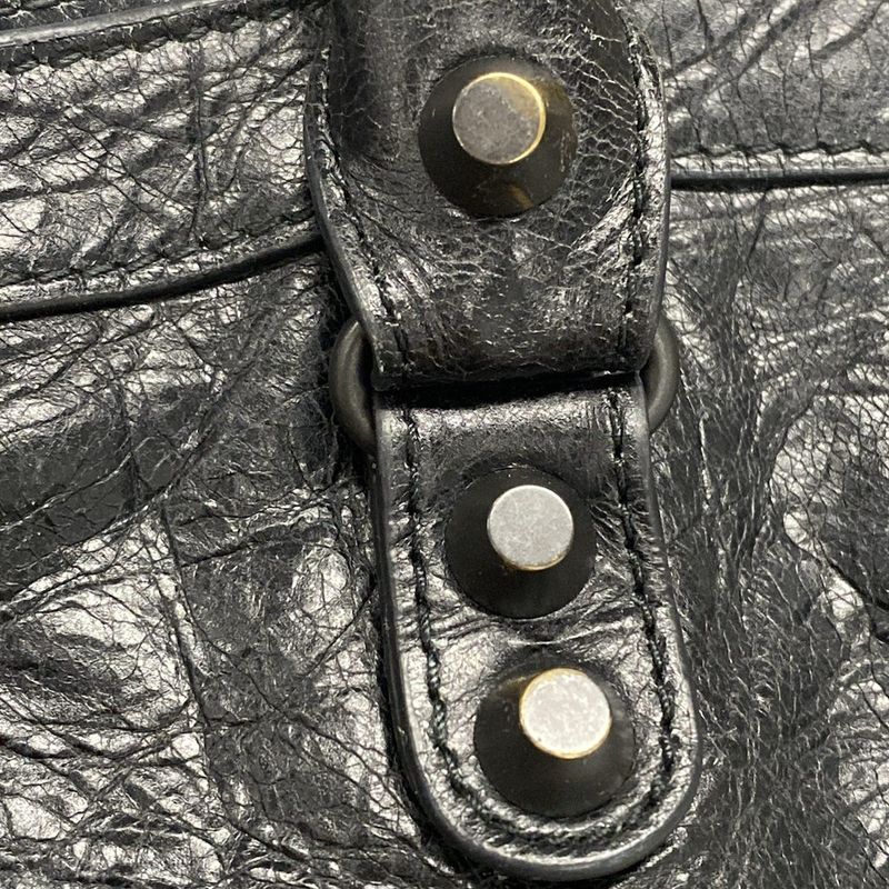 Balenciaga Handbag Le City Small 811442 Black Leather