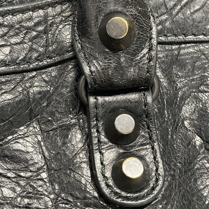 Balenciaga Handbag Le City Small 811442 Black Leather