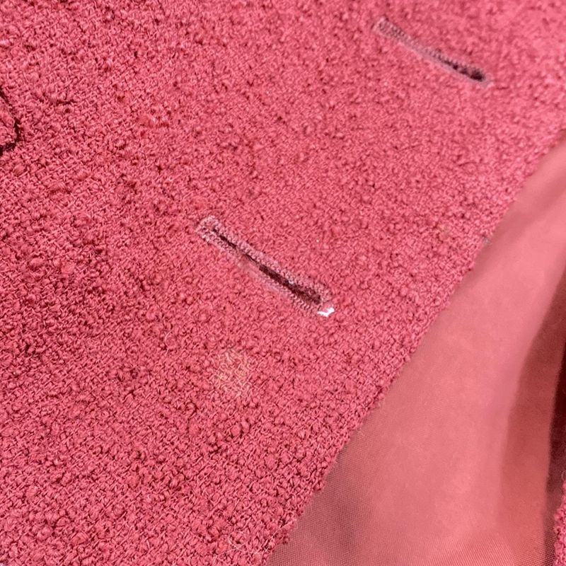 Yvessaint Laurent Jacket Size 36 S Women - Bordeaux Long Sleeves/spring