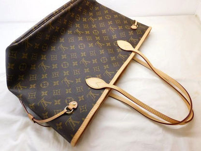 Vuitton M41177 IC Chip - Neverfull MM Tote Bag With Monogram Pouch □ Louis