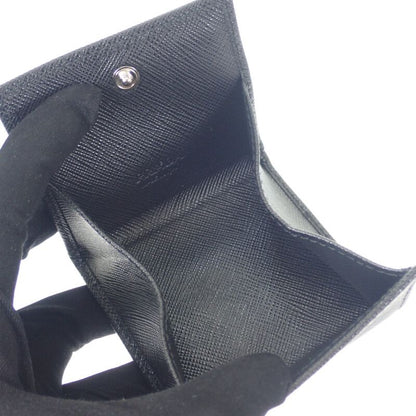 Prada Saffiano Triangle 2mm (0.08in)935_qhh_f0002 Coin Case Saffiano Black