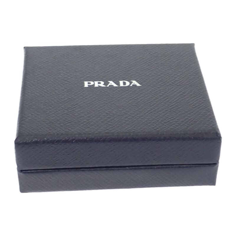 Prada Saffiano Triangle 2mm (0.08in)935_qhh_f0002 Coin Case Saffiano Black