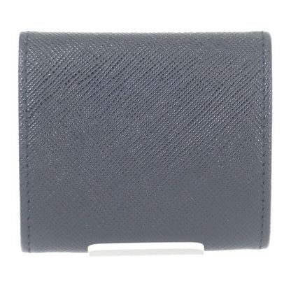 Prada Saffiano Triangle 2mm (0.08in)935_qhh_f0002 Coin Case Saffiano Black