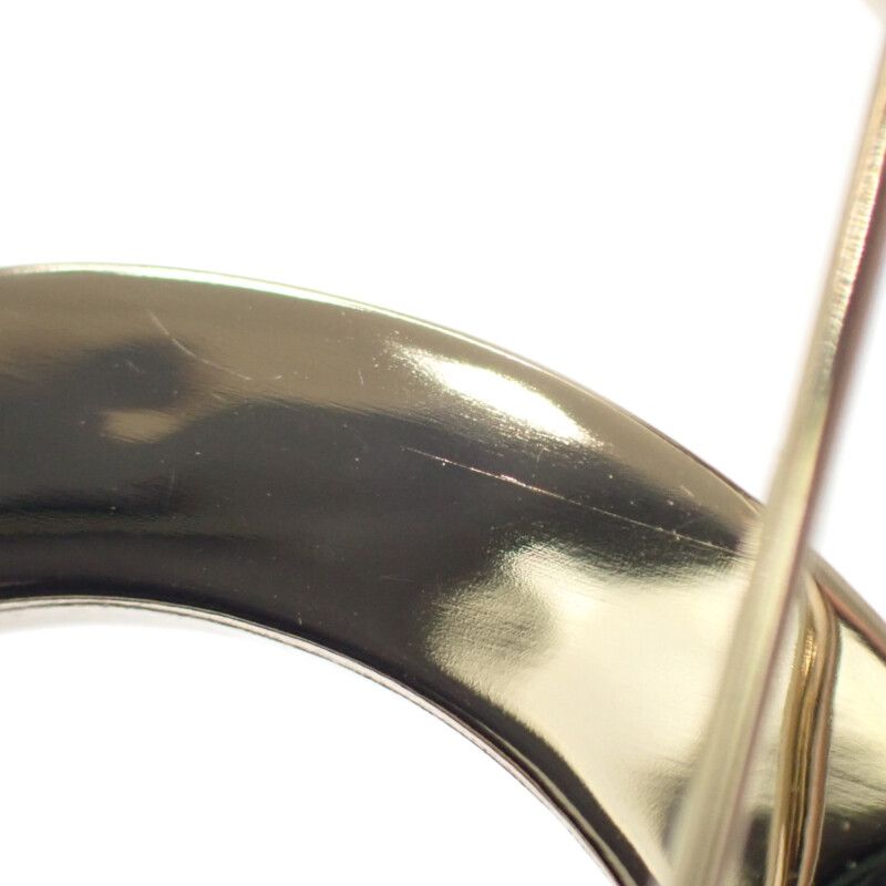 Chanel Coco Mark Brooch Metal Leather Crystal Gold B19S Ladies Accessory Gift