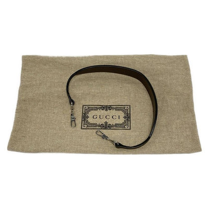 Gucci Handbag Horsebit/gg 764339 Beige/brown/dark Brown Leather