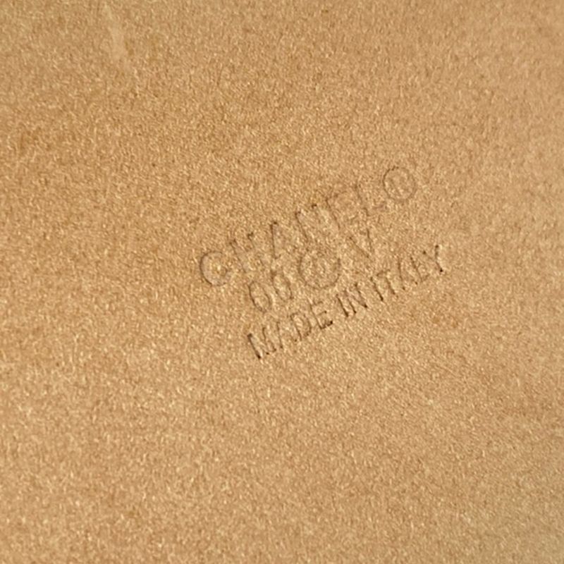 Chanel Belt 80/32 - Dark Brown And Silver Coco Mark Leather