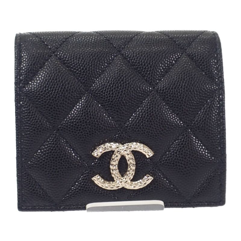 Chanel Matelasse Compact Wallet Ap4248b1821294305 Bifold Wallet Caviar Skin