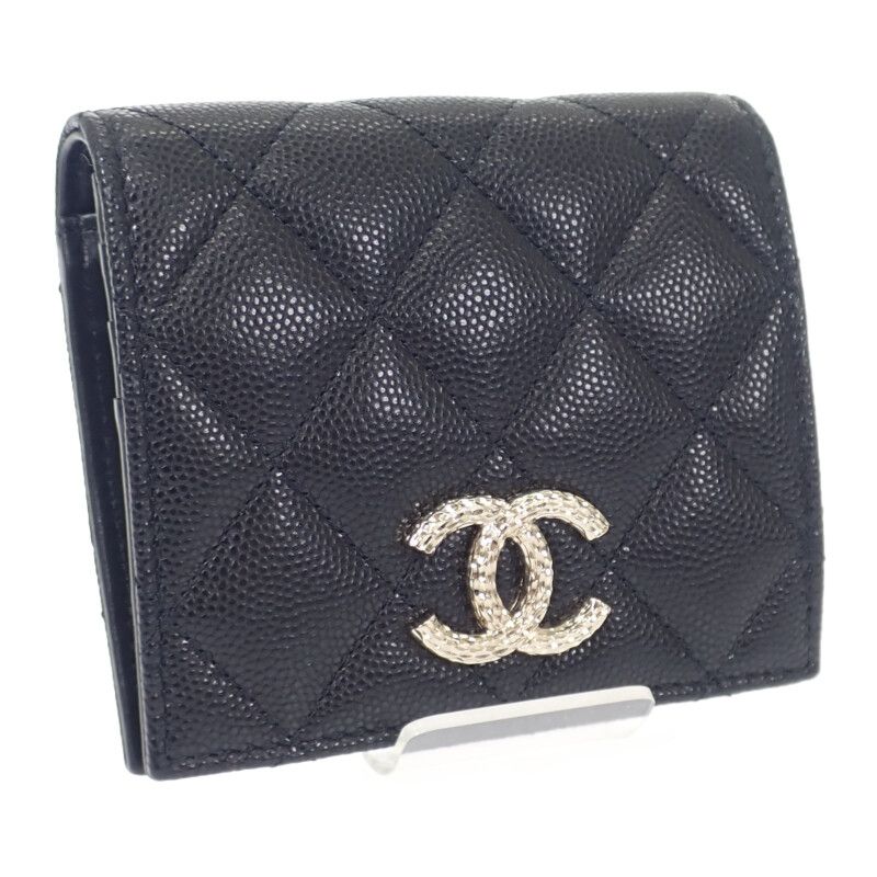 Chanel Matelasse Compact Wallet Ap4248b1821294305 Bifold Wallet Caviar Skin