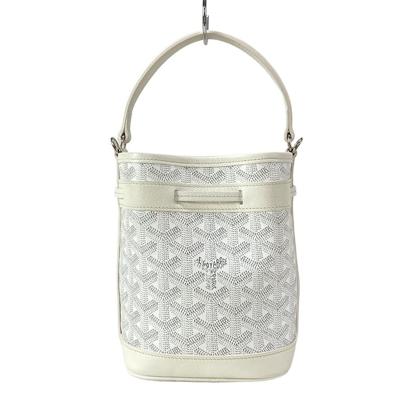 Goyard Handbag Petit Flo Mini Bag Peflotminty50cl50p White Mini Bag Leather